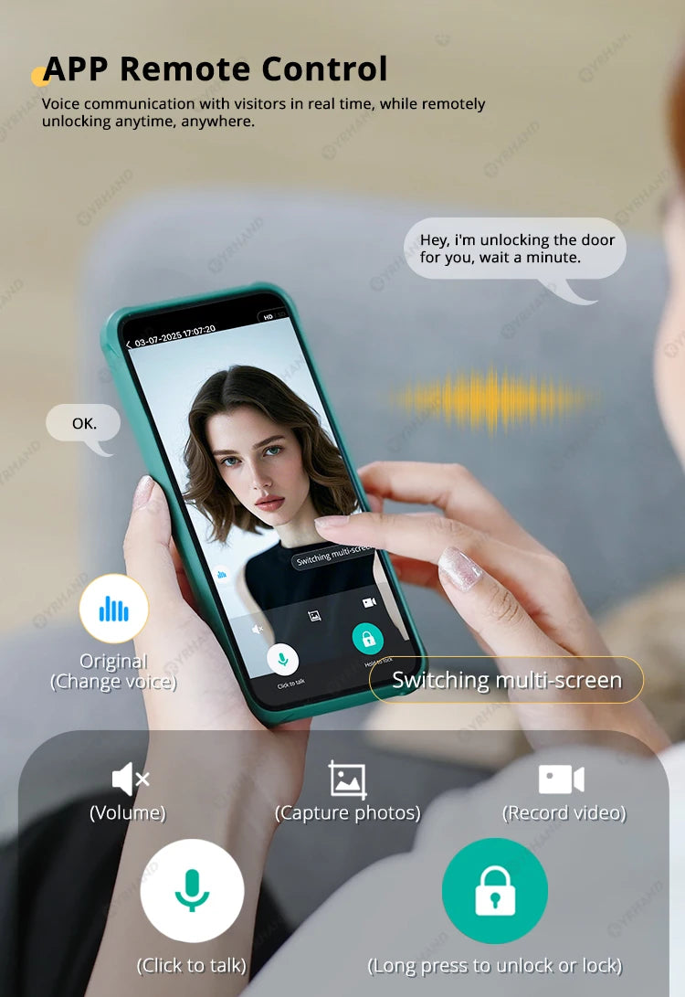 Serrure Connectée Bio-Futur v1 : Reconnaissance Faciale 3D & Paume de Main – Sécurité Absolue sans Clé