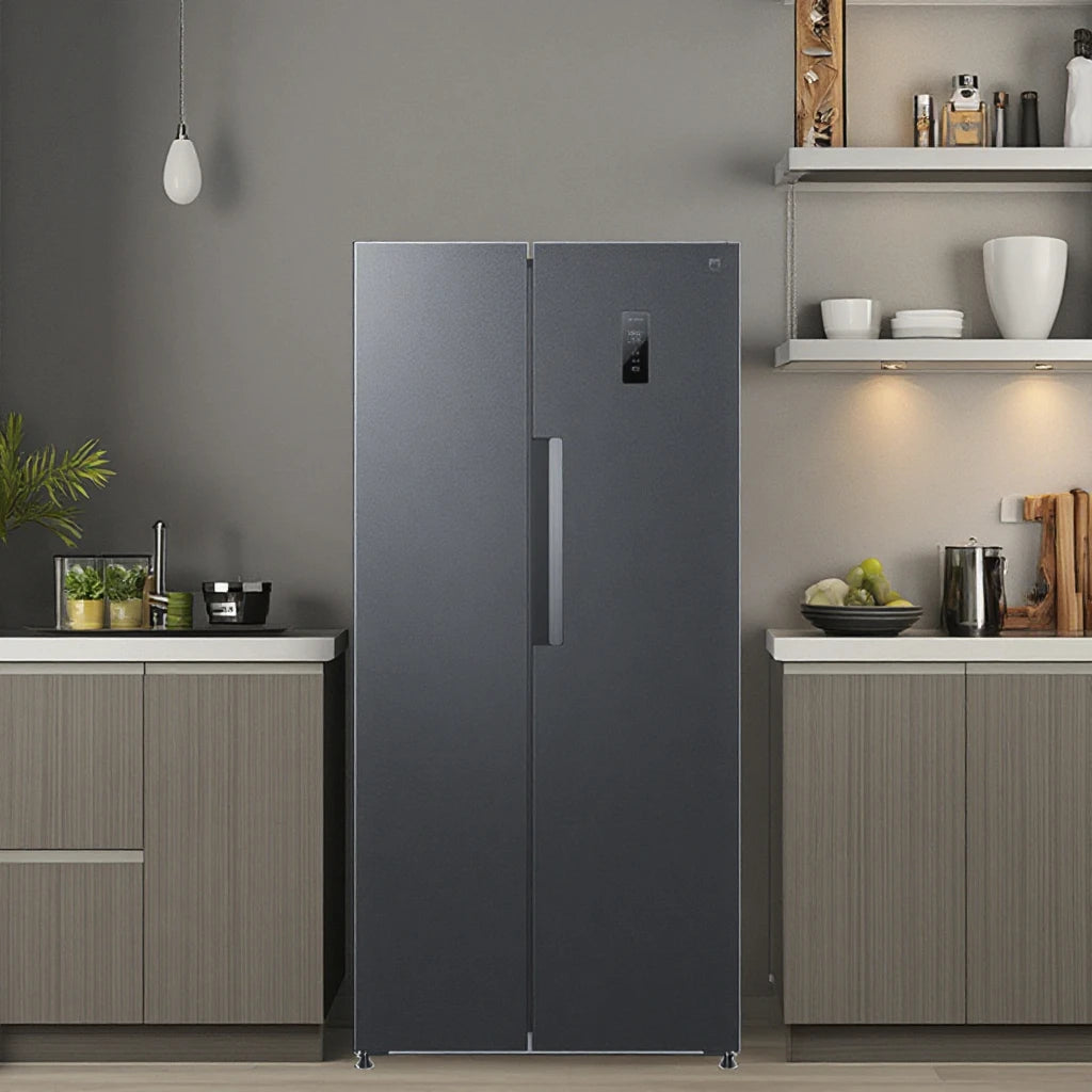 501L Side-by-Side Refrigerator - Smart 2-Door Fridge with App Control (36dB Ultra-Quiet Operation, Energy Saving）