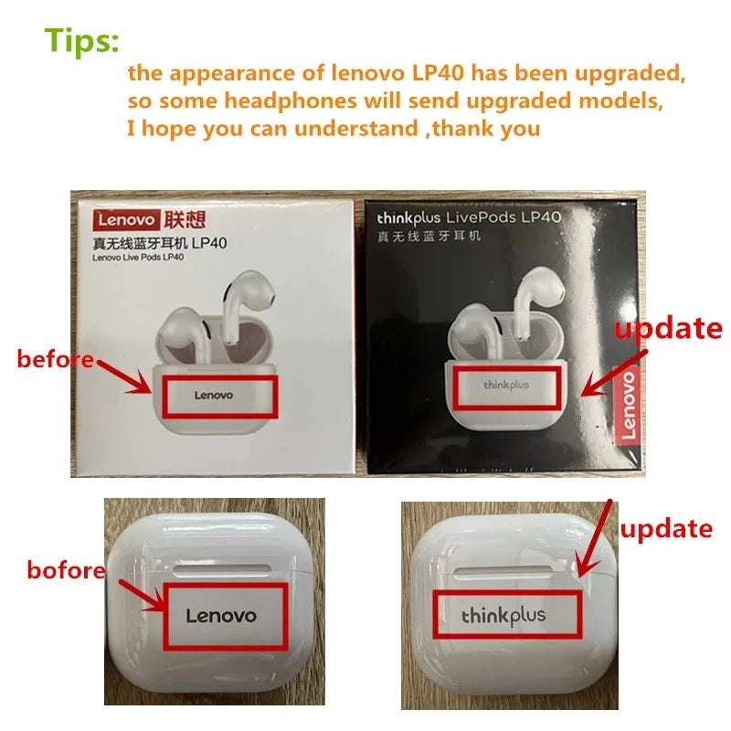 LP40 NEW Bluetooth V5.0 Earphones Anti-sweat Lightweight Headphones Compatible With Smart Phone Laptop Computer Earbuds