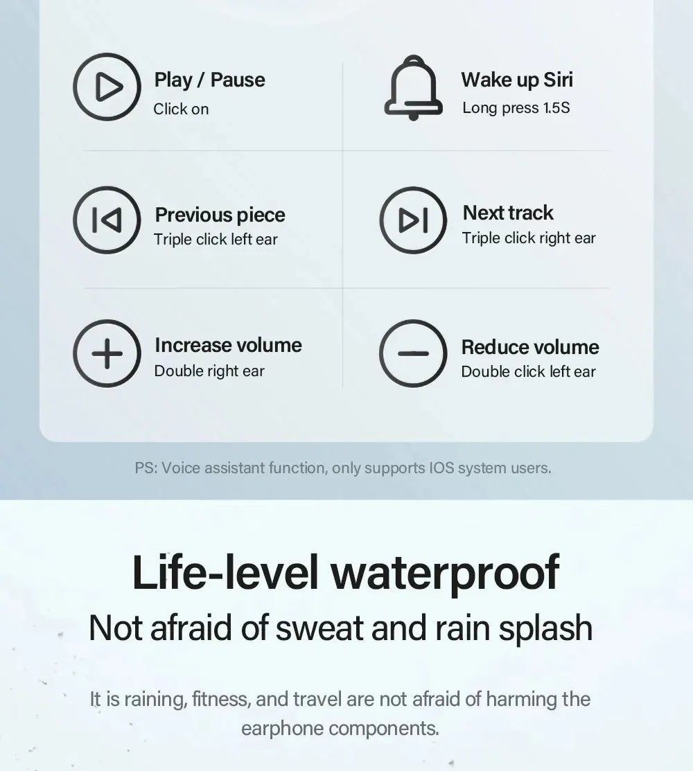 LP40 NEW Bluetooth V5.0 Earphones Anti-sweat Lightweight Headphones Compatible With Smart Phone Laptop Computer Earbuds