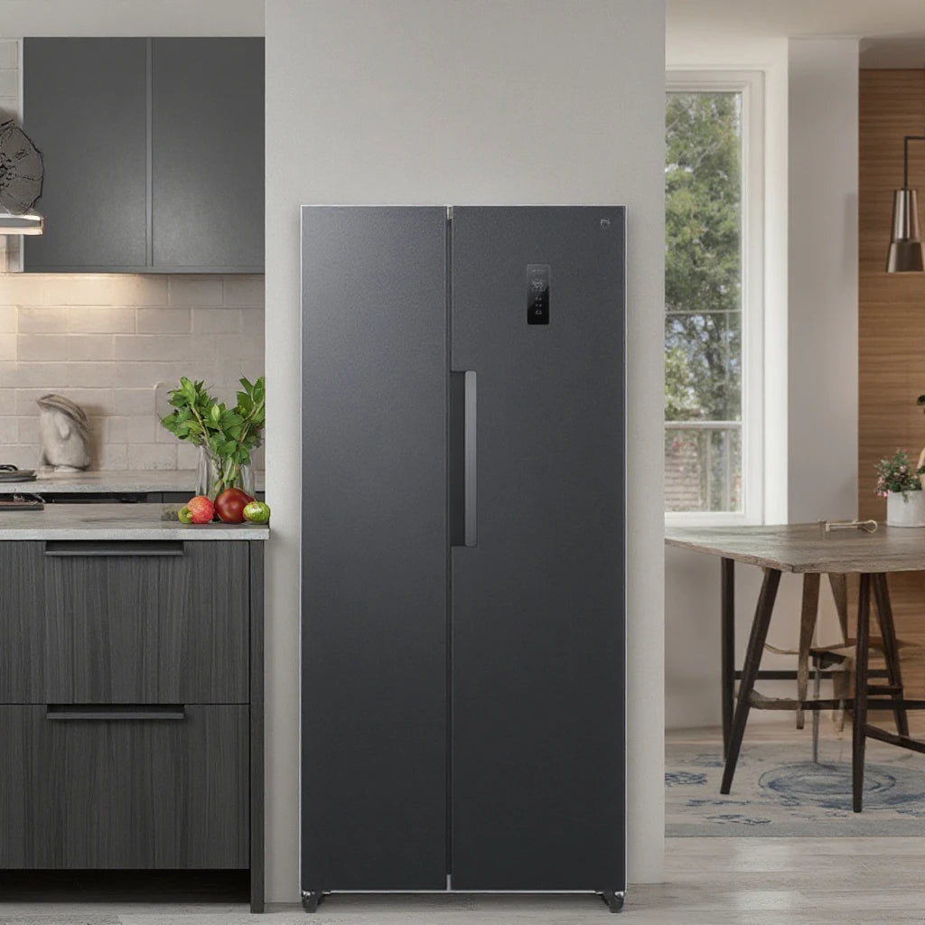 501L Side-by-Side Refrigerator - Smart 2-Door Fridge with App Control (36dB Ultra-Quiet Operation, Energy Saving）